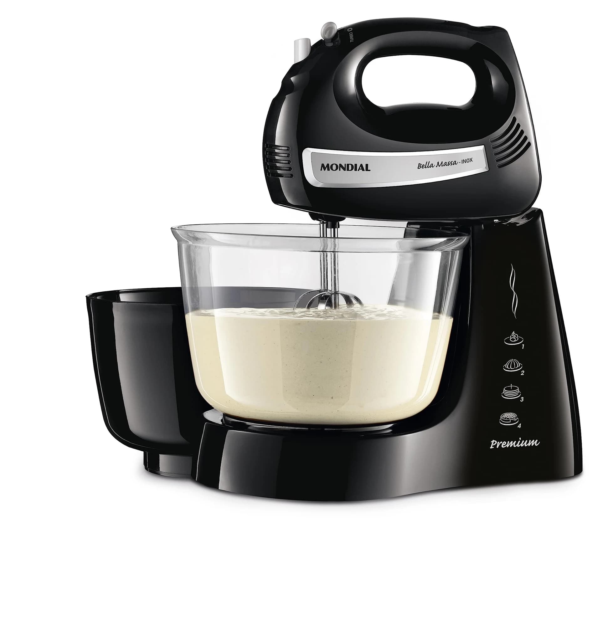 Batedeira Bella Massa, Mondial, Preto/Inox, 500W, 110V - B-23 NP