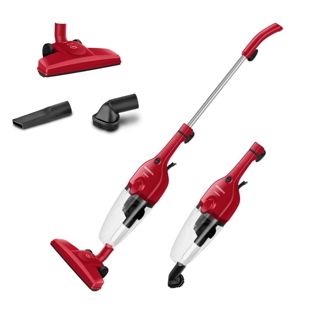 MONDIAL Aspirador de Pó Turbo Cycle, Vermelho/Preto, 1500W, 220V - AP-40-R